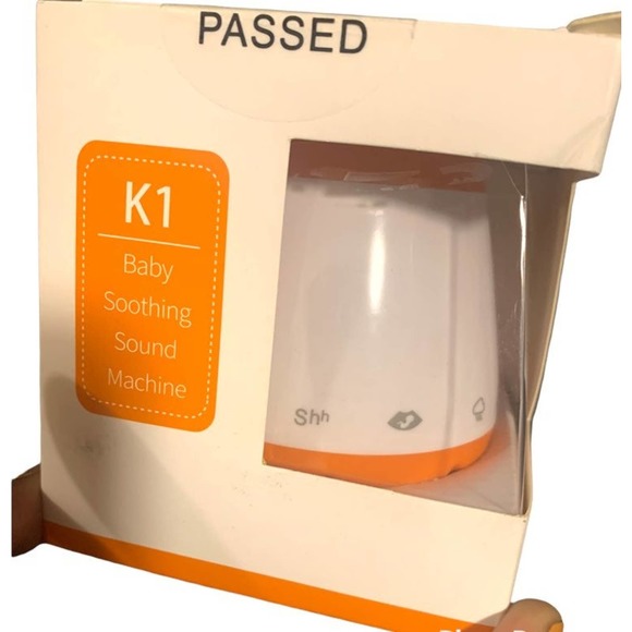 Kedsum Portable Baby Soothing Sound Machine Orange White Nursery Gadget NWT - Picture 1 of 10